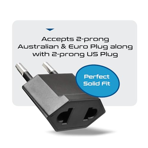 USA Canada to European Plug Adapter (6 Plug adapter)