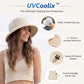 Sun Hat for Women Wide Brim SPF 50 UV Protection with Chin Strap Packable Bucket Hat for Travel Beach Outdoor Summer Waterproof Lightweight Gardening H iking Fishing Camping Khaki L