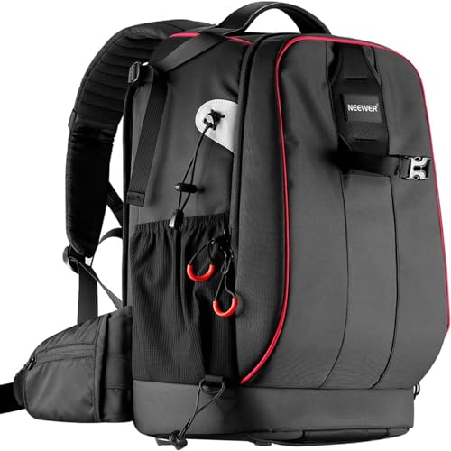 Pro Camera Case Waterproof Shockproof Adjustable Padded Camera Backpack Bag with Anti