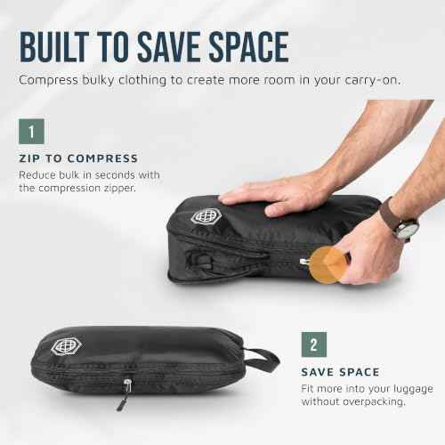 Compression Packing Cubes for Carry (6 Count)