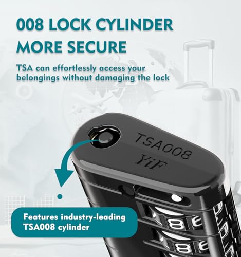 TSA Approved Luggage Locks with Search Alert Indicator (3 Count)