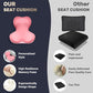 Car Seat Cushion and Lumbar Support Pillow One Piece
