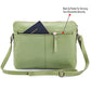 Leather Crossbody Bags for Women Small Soft Genuine Pebbled Sling Shoulder Handbag Crossover Purse with Full Adjustable Strap