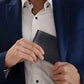 Wallet for Men RFID Blocking Genuine Leather Mens Wallets Bifold with 2 ID Window 13 Card Slots black