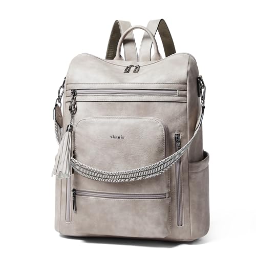 Vegan Leather Laptop Backpack for Women 15.6 inch Work Backpack Fashion Travel Backpack Purse for Business College