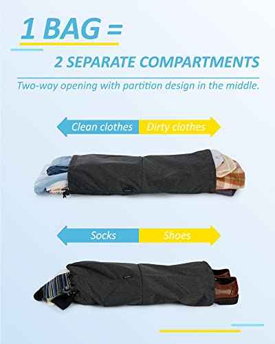 6 Set Compression Packing Cubes for Travel (6 Count)