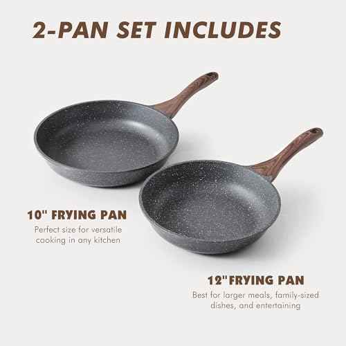 Swiss Granite Coating Nonstick Frying Pans (2 Count)