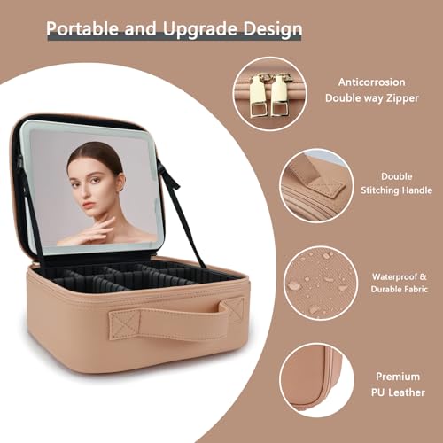 Makeup Bag with Led Mirror