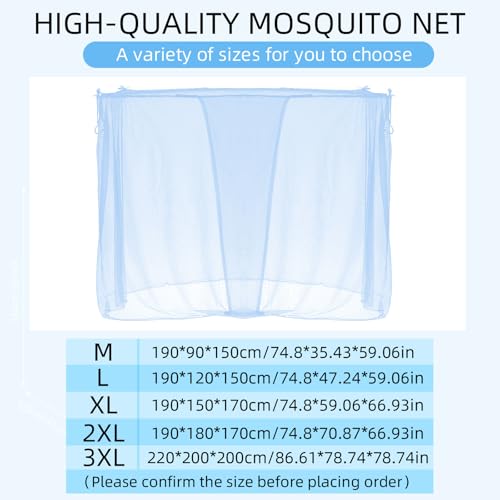 Blue Mosquito Net for Bed
