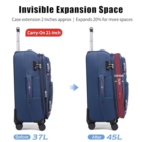 Softside Expandable Luggage with 4 Spinner Wheels