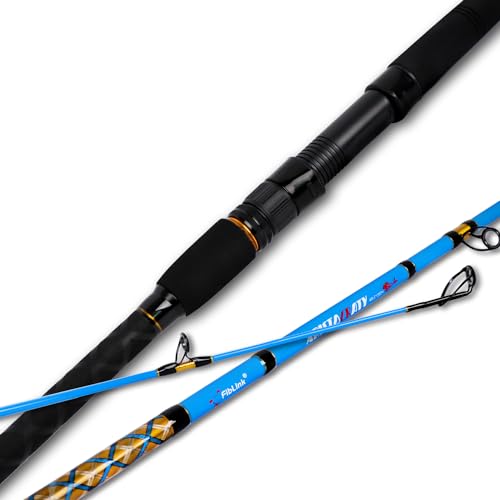 Surf 2-Piece/3-Piece/4-Piece Fishing Rod Spinning/Casting Carbon Fiber Travel Fishing Rod (9ft/10ft/12ft) (Cast - 2pc - 12ft)