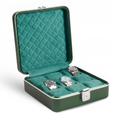 Prague Aluminum Watch Case in Hunter Green