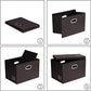 Large Collapsible Storage Bin with Lid [1