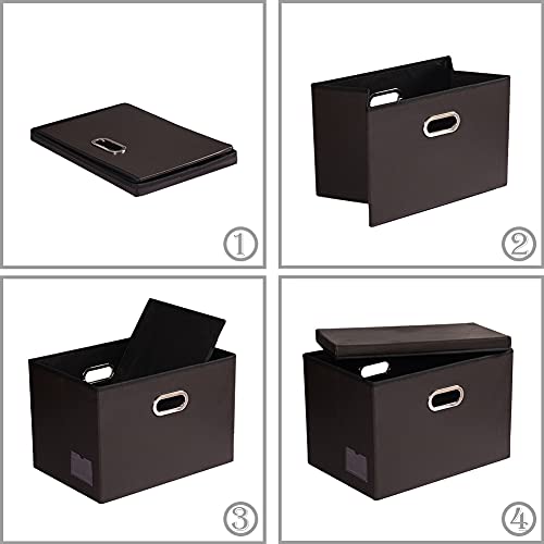 Large Collapsible Storage Bin with Lid [1