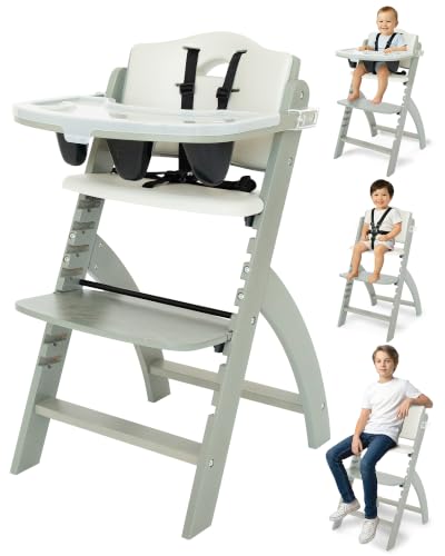 Beyond Junior Convertible Wooden High Chair with Removable Tray