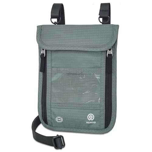 Neck Wallet Travel Pouch and RFID Blocking Passport Holder for Women and Men