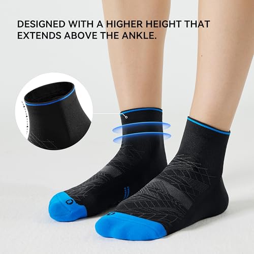 Ankle Compression Running Athletic Socks for Men Women (10 Count)