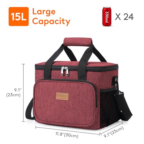 Large Lunch Bag (Burgundy / Large(15L))