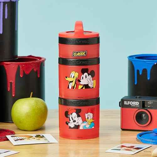 Mickey & Friends Snack Containers 3 Stackable Snack Cups Classic!