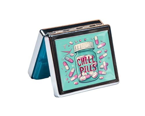 Cute and Portable Metal Pill Organizer (8 Count)