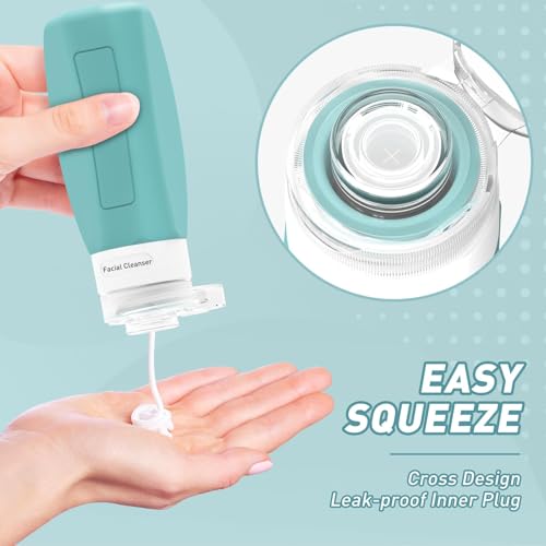 Travel Bottles for Toiletries 3oz (4 Count)