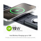 3-in-1 Travel Charger v2 with MagSafe - Portable Wireless Charging Hub, Compatible with Apple Devices, iPhone 17/16/15/14/13/12, Apple Watch Series 11 to 1 & Ultra, AirPods Pro/3rd Gen, Black