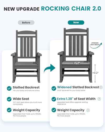 Outdoor Rocking Chair Set of 6 (6 Count)