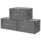 Fabric Storage Bins with Zipper Lids (3 Count)