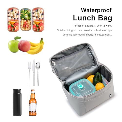 NOL Insulated Lunch Bags for Women Cooler Bag Lightweight Nylon Waterproof Lunch Box for Work