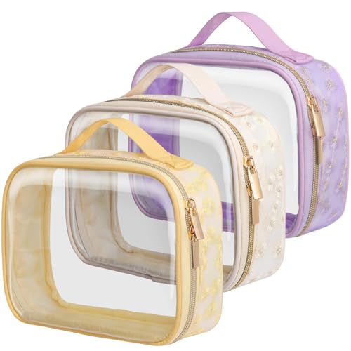 Clear Makeup Bag Travel (3 Count)