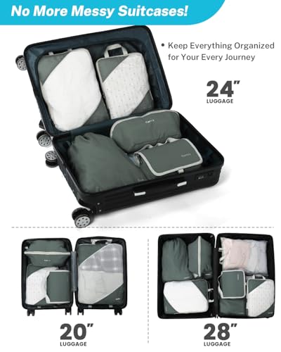Compression Packing Cubes for Travel (10 Count)
