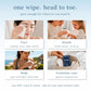 100% Water Wet Wipes (110 Count)