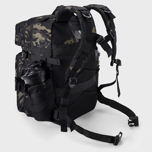 Military Tactical Backpack for Men and Women 45L Army 3 Days Assault Pack Bag Large Rucksack with Shoe Compartment