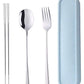 Portable Travel Flatware 3PCS Spoon Fork Chopsticks Set 18 (10.99 Count)