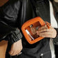 Clear Makeup Bag with Zipper Small Travel Cosmetic Case Orange Mini Pouch for Purse Accessories Car Storgae Essentials Bag Purse Pouch Organizer Compact Small Clear Toiletry Bag for Traveling