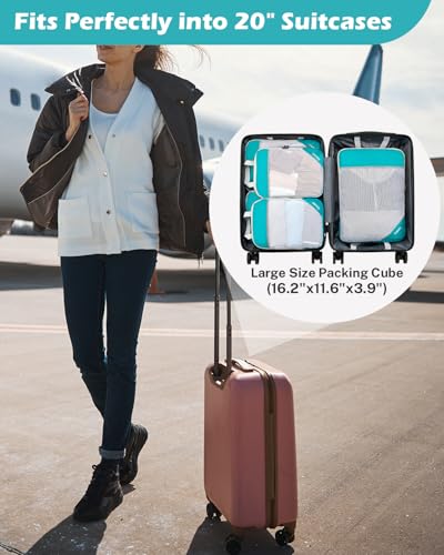 Compression Packing Cubes for Travel (6 Count)