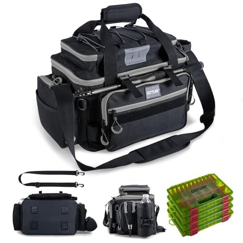 Fishing Tackle Bag with 4PCS 3600 Tackle Boxes (4 count)