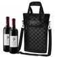 Two Bottle Wine Bag Carrier Insulated Leakproof Wine Tote