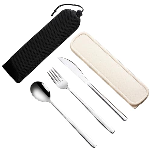 3 Piece Portable Travel Utensils Set with Case 18 (3 Count)
