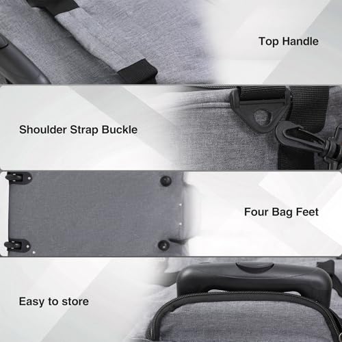 28" Travel Rolling Duffle Bag with Wheels and Handle