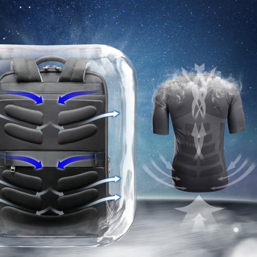 15 inch Super Slim Laptop Backpack Men Anti Theft Waterproof Backpack Light Smart Business Computer Backpack Casual Daypack Black