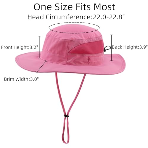 Women's UPF 50+ Safari Sun Hat Breathable UV Protection Fishing Hat