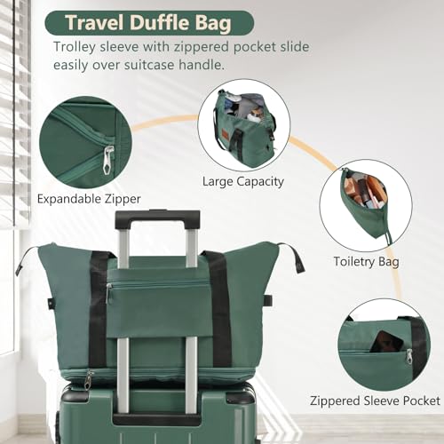 Luggage Set 6 Piece Expandable Lightweight ABS Hardshell Travel Suitcases with Wheels