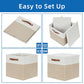 Fabric Storage Bins with Lids 13 Inch Storage Cubes with Lid (2 Count)