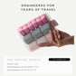 Parcel Clear Travel Kit with Zipperless Magnetic Closure