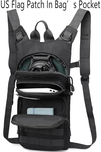Insulated Water Hydration Pack Bag with 3L TPU Bladder Tactical Molle Hydration Backpack for Hiking Cycling Running