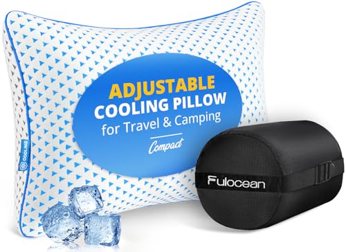 Adjustable Small Cooling Memory Foam Pillow for Travel