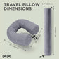 Twist Memory Foam Travel Pillow for Airplanes