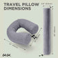 Twist Memory Foam Travel Pillow for Airplanes