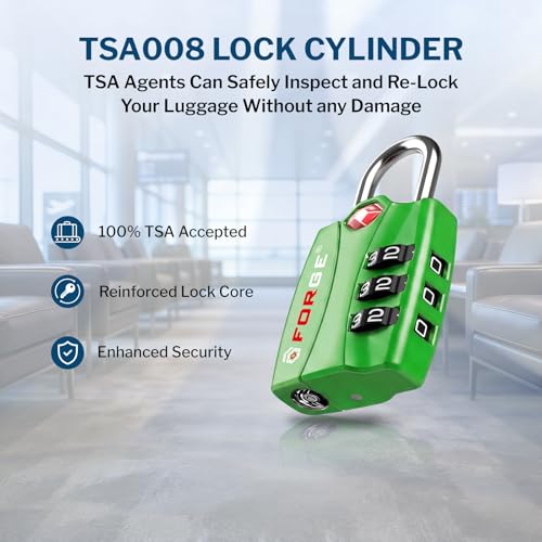 Open Alert TSA Approved Luggage Locks (2 Count)